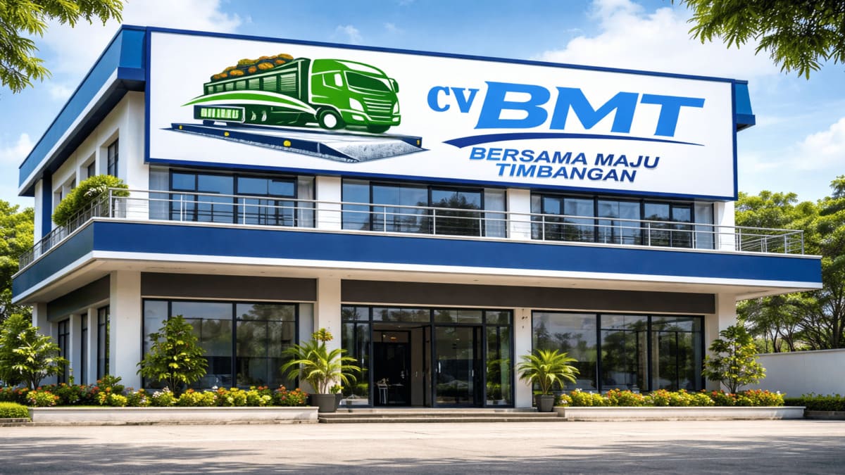 Ilustrasi kantor CV Bersama Maju Timbangan